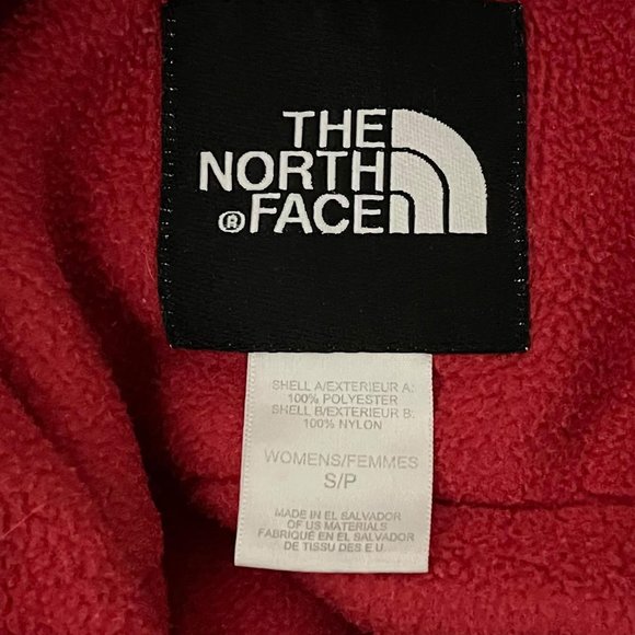 The North Face Small Red Grey Fleece Jacket - Picture 8 of 8